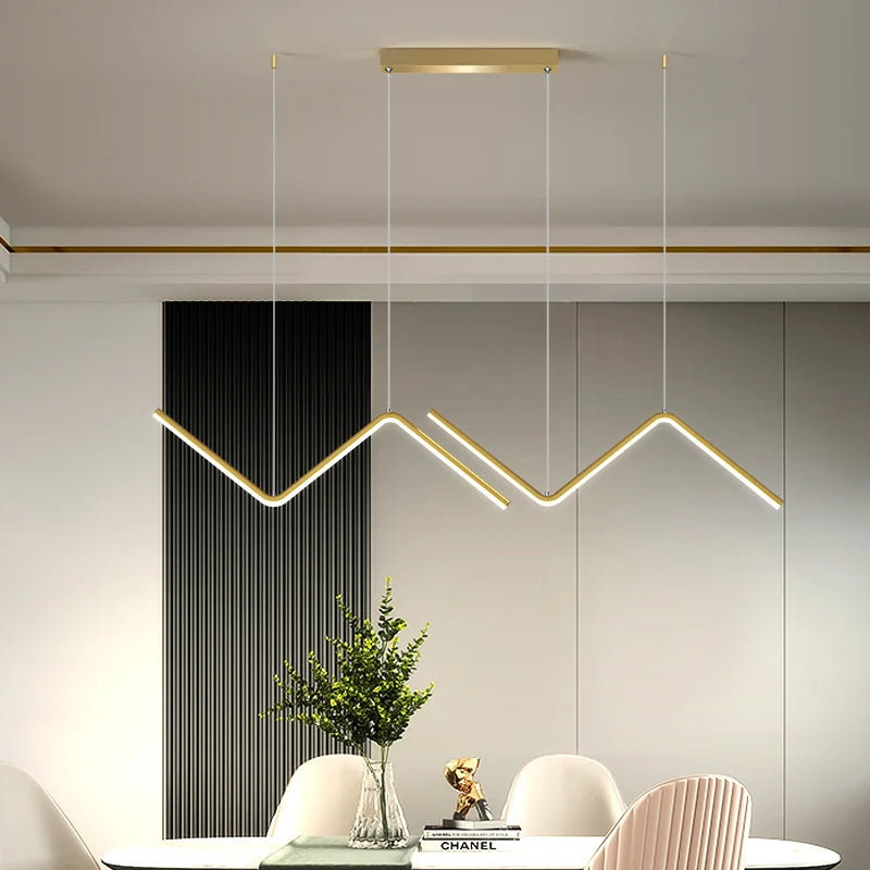 lampe led nordique suspendue décoration maison luminaire intérieur - vue 4 sur 8
