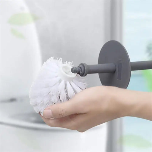 brosse de toilette moderne avec couvercle et design élégant - vue 6 sur 9