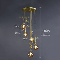 suspension en verre design moderne pour intérieur élégant