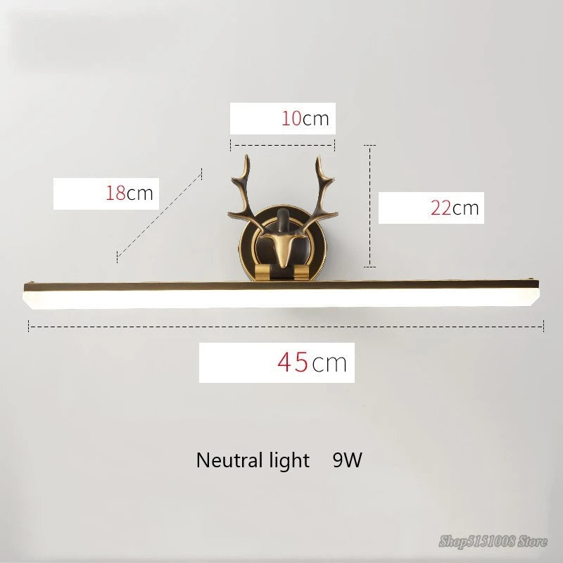 lumière led étanche pour miroir de salle de bain nordique - vue 8 sur 11