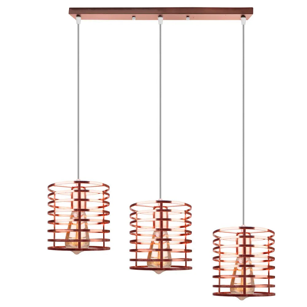 lustre suspendu moderne avec 1/3 têtes led vintage - vue 11 sur 13