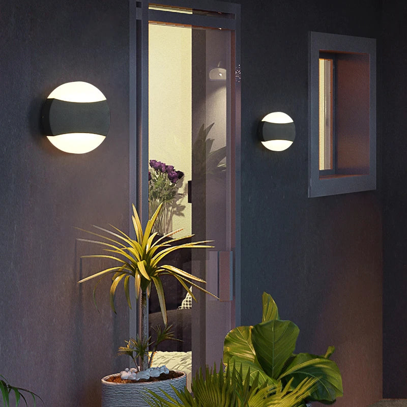 Applique murale extérieure lampe de terrasse porche avant appliques murales extérieures modernes maison de jardin appliquer applique murale étanche éclairage mural - vue 2 sur 8