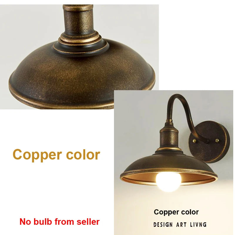 lumière extérieure étanche style loft américain vintage - vue 12 sur 12