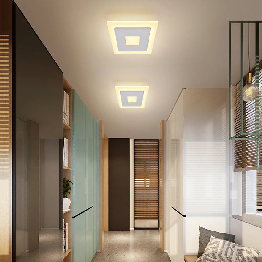 plafonnier led acrylique design moderne pour intérieur décoratif - vue 3 sur 6