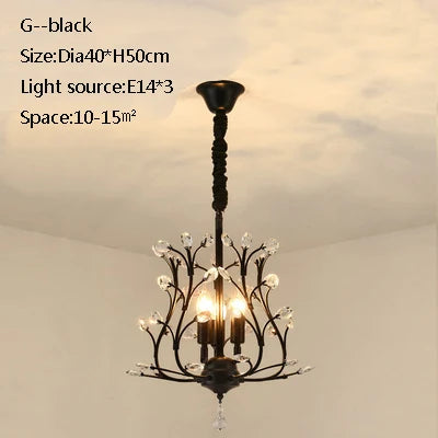 plafonnier led en cristal doré pour décoration moderne - vue 16 sur 22
