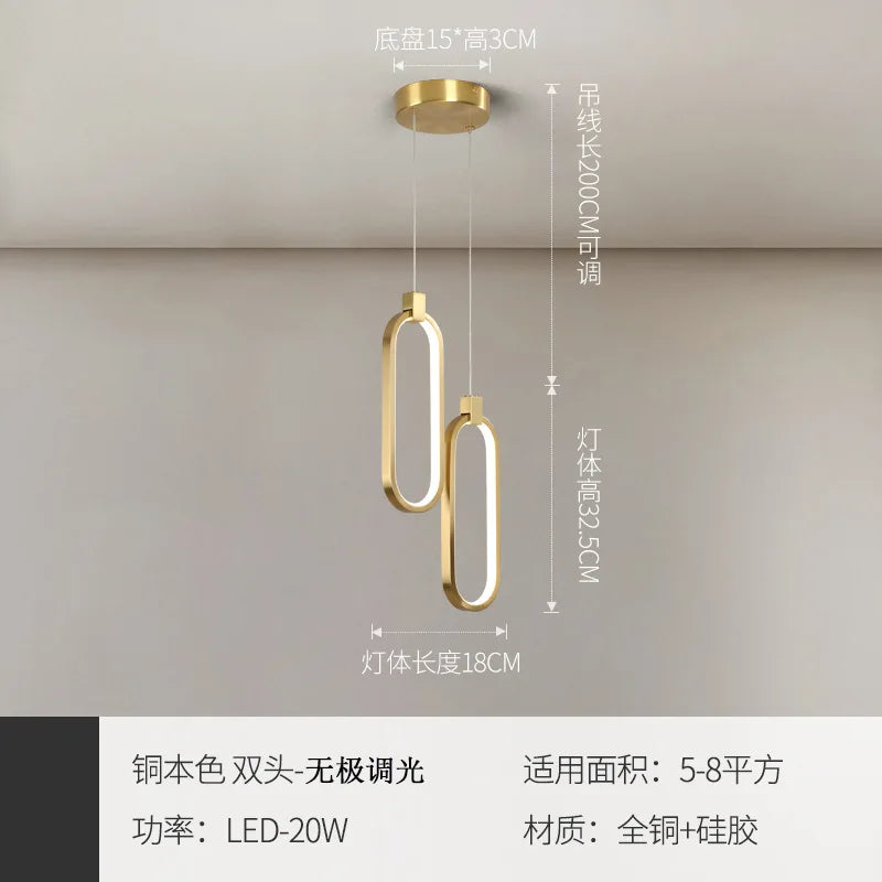 suspension LED design nordique moderne pour intérieur - vue 9 sur 10