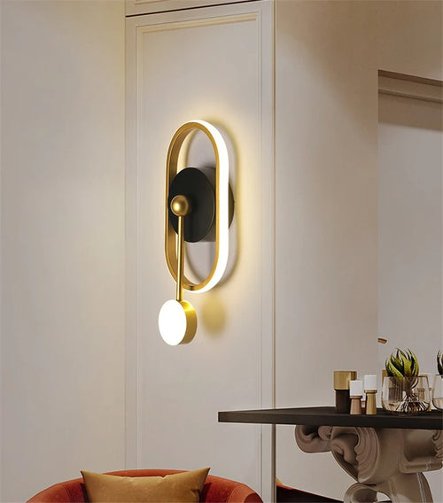 applique murale à led pour un éclairage moderne intérieur - vue 2 sur 8