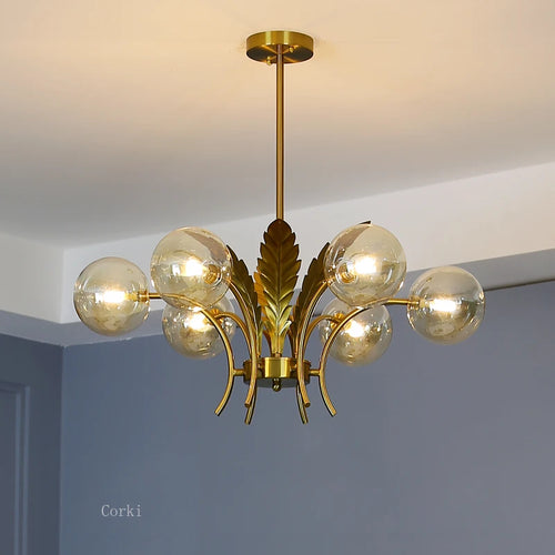 lustre moderne en verre design minimaliste pour intérieur élégant - vue 10 sur 10