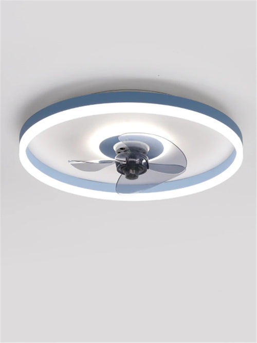 plafonnier moderne avec ventilateur et leds 3 couleurs - vue 6 sur 18