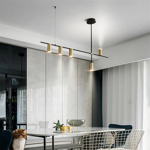 lustre simple led moderne pour café restaurant - vue 4 sur 11