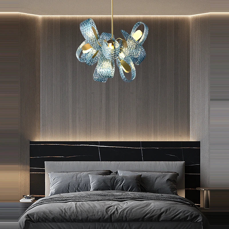 lustre art déco en cuivre pour un éclairage élégant - vue 4 sur 20