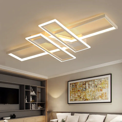 Lampe LED plafonnier salon déco maison éclairage - vue 4 sur 7