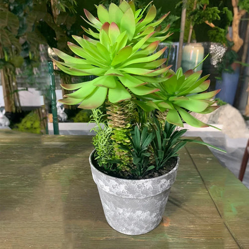 cactus tropical artificiel pour décoration de bureau - vue 3 sur 12