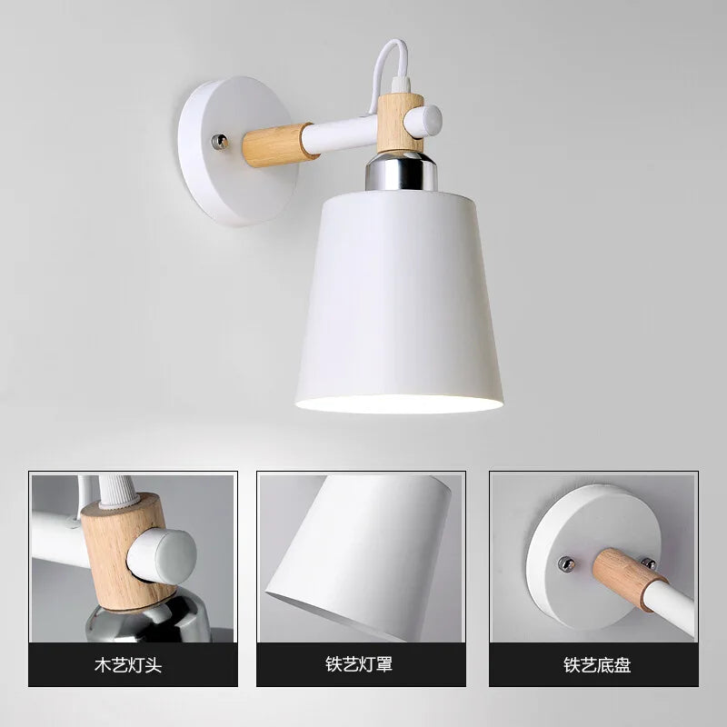 applique murale macaron design moderne pour led luminaires décor luminaria - vue 5 sur 9