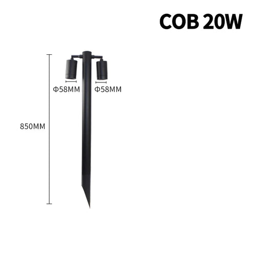 Lumière de pelouse lumières extérieures moderne en aluminium étanche IP54 paysage lumières LED de jardin 110V 220V cour paysage pelouse lumière - vue 12 sur 14