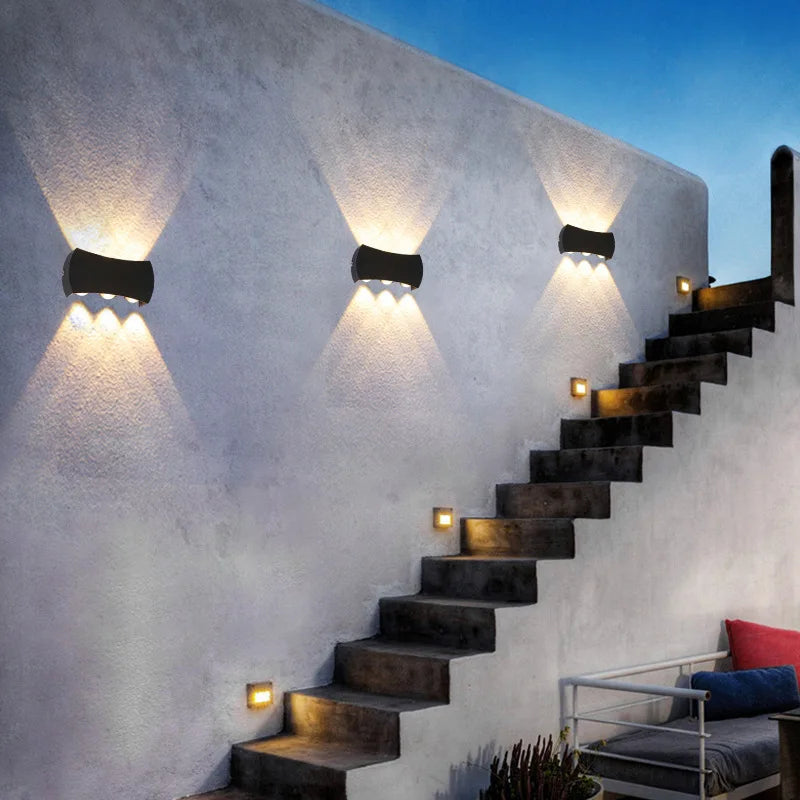applique murale led moderne imperméable pour extérieur minimaliste - vue 5 sur 18
