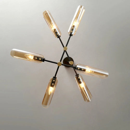 lustre en verre au design nordique et créatif - vue 6 sur 12