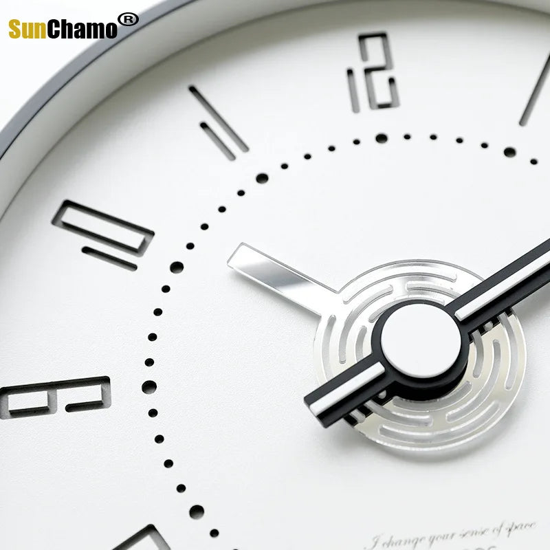 horloge murale créative à quartz silencieuse pour intérieur - vue 5 sur 10