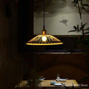 lustre en bambou zen créatif pour restaurant et bar