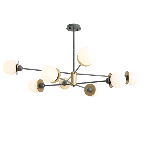 lustre moderne boule de verre pour éclairage intérieur décoratif - vue 7 sur 10