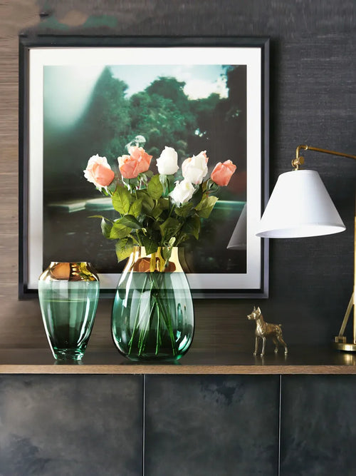 vase en verre créatif pour arrangements floraux modernes artisanaux - vue 4 sur 11
