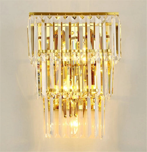applique murale moderne led en cristal design élégant pour intérieur - vue 7 sur 23