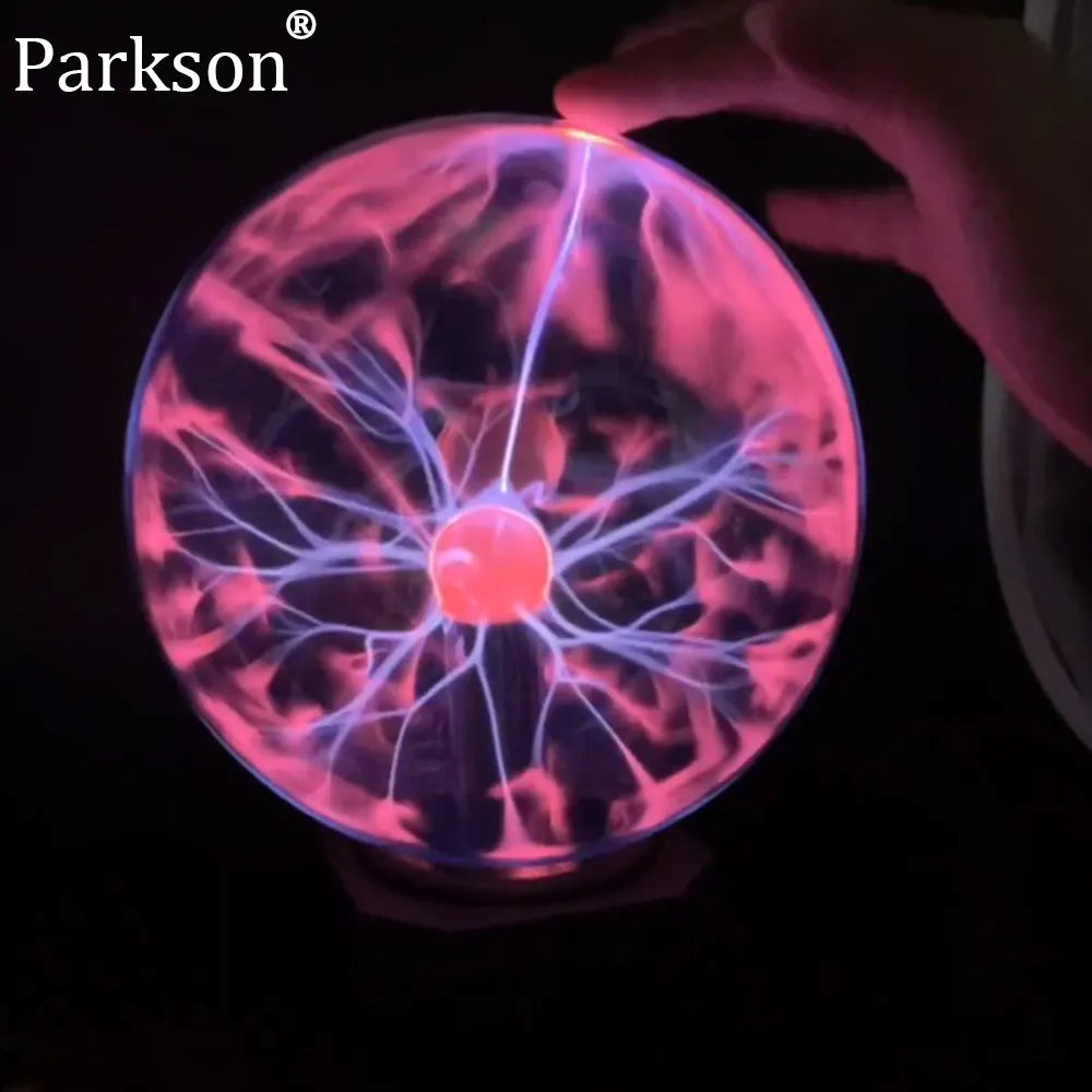 té magique Plasma tactile lumière sensible enfant cadeau de vacances AC 220 V intérieur bureau déco verre boule lampe 	 veilleuses - vue 2 sur 10