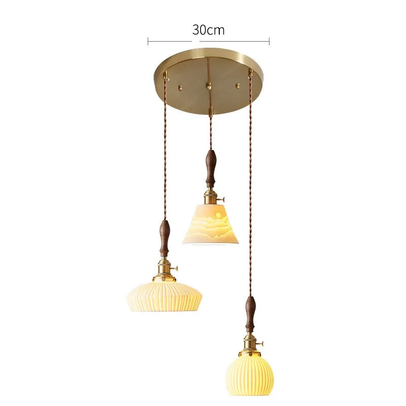 Suspension en bois et céramique nordique - vue 24 sur 30