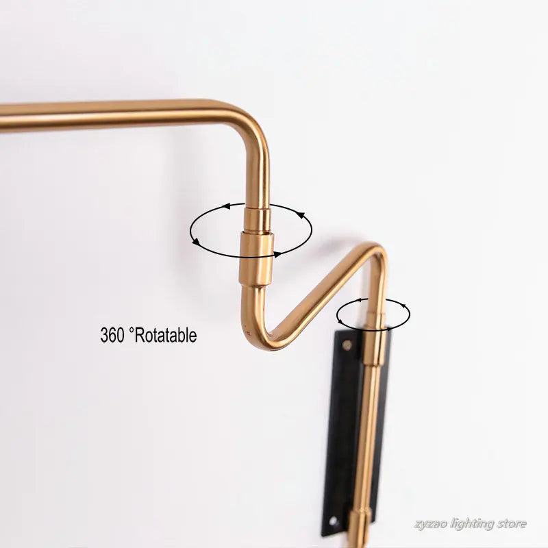 applique murale moderne rotative 360 degrés pour décoration intérieure - vue 5 sur 9