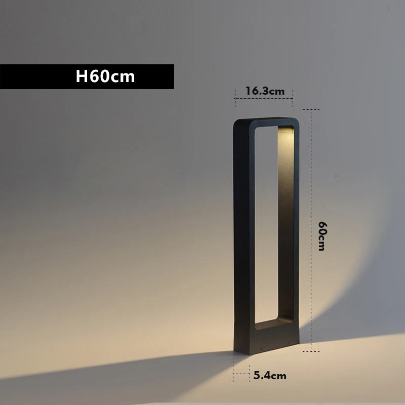 Lumières extérieures lumières de jardin lumières de pelouse modernes en aluminium étanche IP54 Villas lumières de paysage lumières de pelouse de paysage de cour - vue 9 sur 10