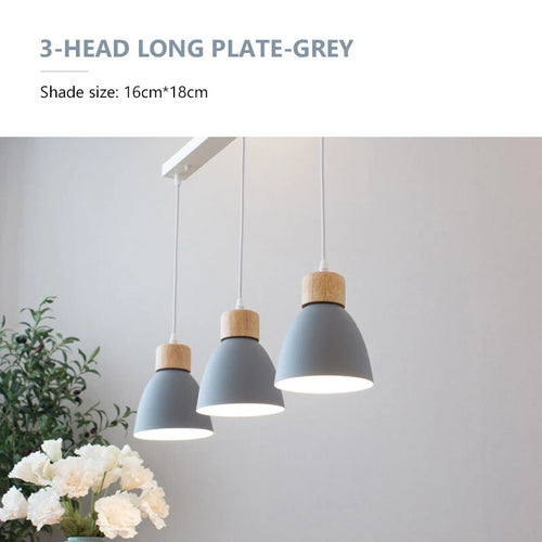 Lustre nordique bois 3 têtes décor - vue 24 sur 26