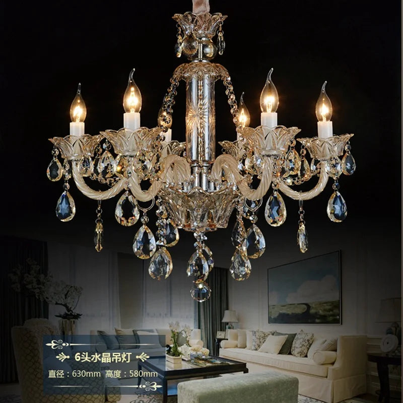 lustres en cristal pour décoration intérieure moderne et élégante - vue 4 sur 13