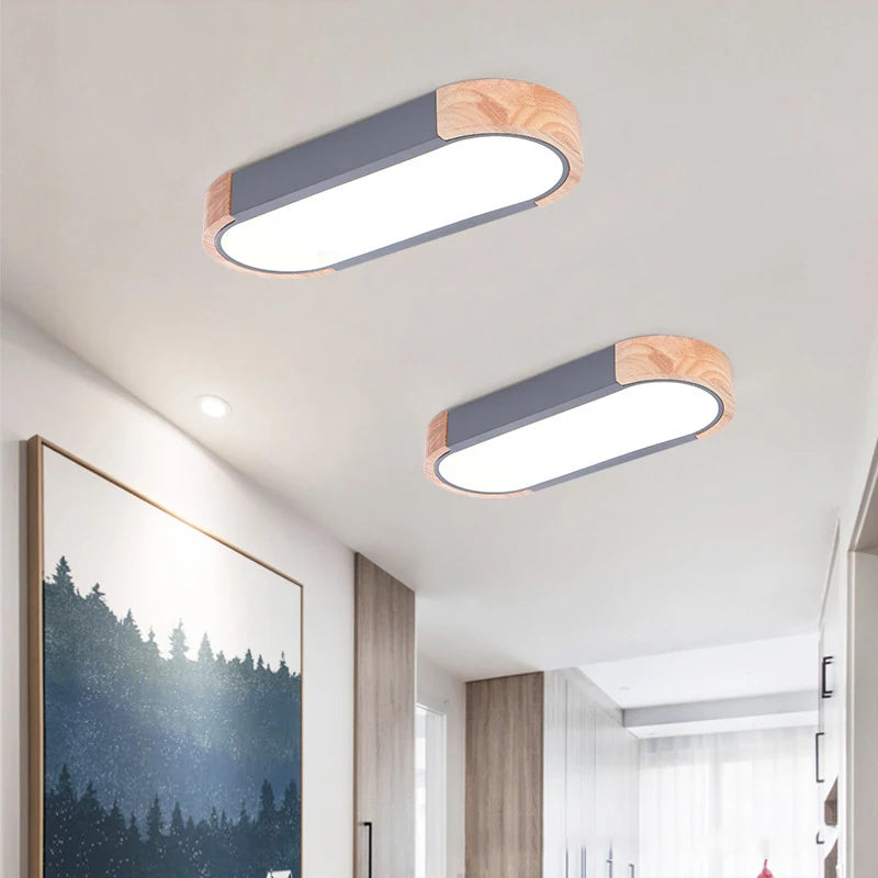 plafonnier nordique long 3 coul fermentation gradation led lampe - vue 4 sur 14