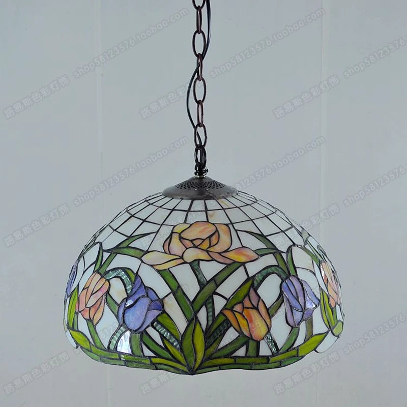 lustre en verre style antique pour restaurant et café - vue 6 sur 6