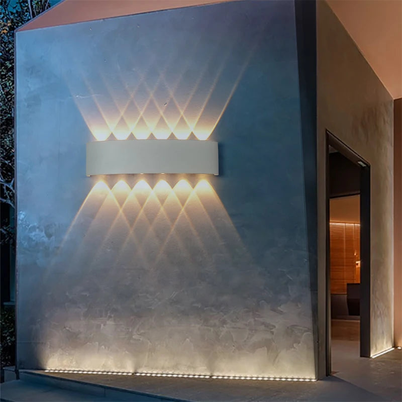 applique murale led extérieur étanche en aluminium - vue 3 sur 11