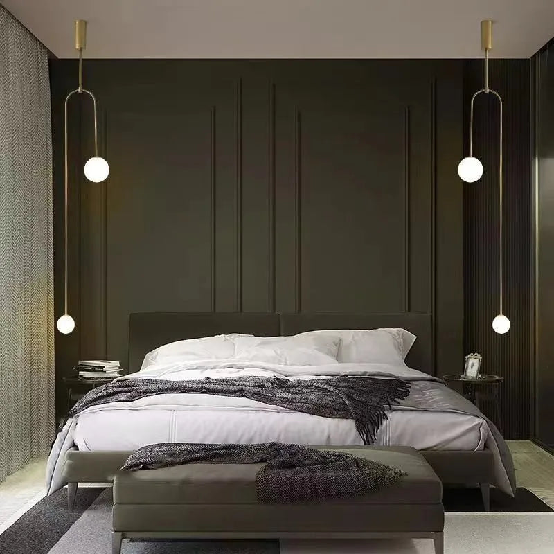 lustre rétro double tête personnalité nordique décoration boutique - vue 3 sur 8
