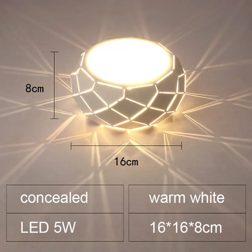 Plafonnier LED moderne simplicité 5W 12W - vue 19 sur 18