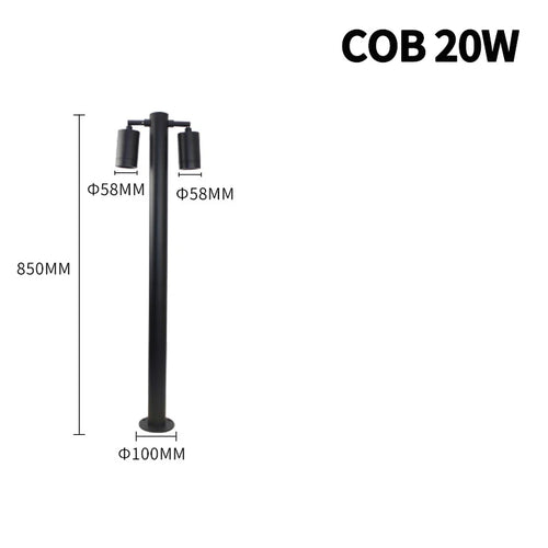 Lumière de pelouse lumières extérieures moderne en aluminium étanche IP54 paysage lumières LED de jardin 110V 220V cour paysage pelouse lumière - vue 11 sur 14