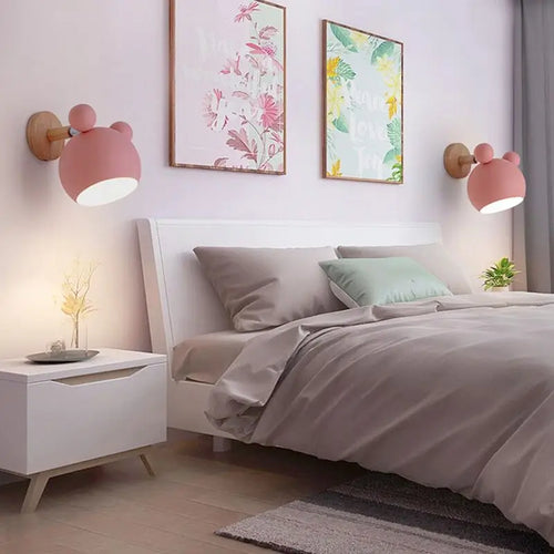 lustre ours lumineux en dessin animé pour enfants - vue 3 sur 18