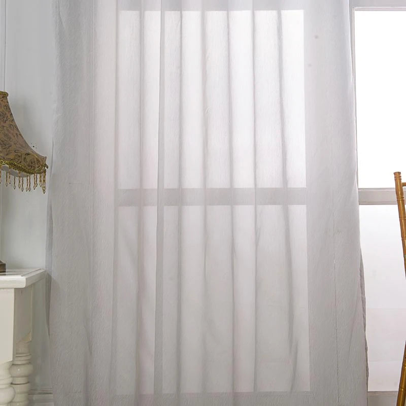 Voilage jacquard floral style rétro pour salon chambre - vue 6 sur 7