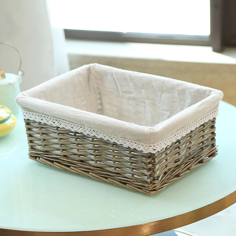 paniers de rangement en rotin faits main pour diverses utilisations - vue 15 sur 16