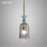 suspension en verre moderne pour décoration intérieure élégante