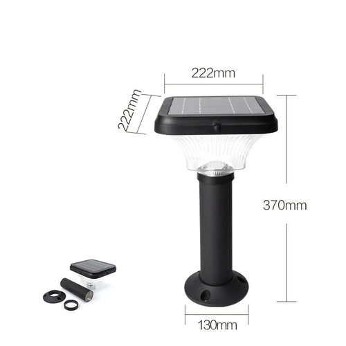 Lampe de pelouse solaire extérieure LED lampe de stigmatisation rougeoyante sans électricité couloir de jardin moderne terrasse ronde lumières de pelouse imperméables - vue 13 sur 18