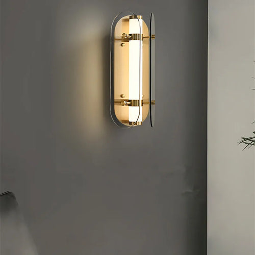 applique murale design nordique moderne en verre miroir décorative - vue 2 sur 9