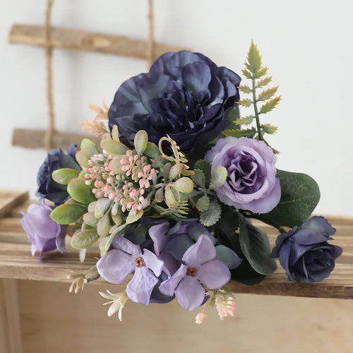 bouquet de pivoines artificielles pour mariage et décoration - vue 9 sur 12