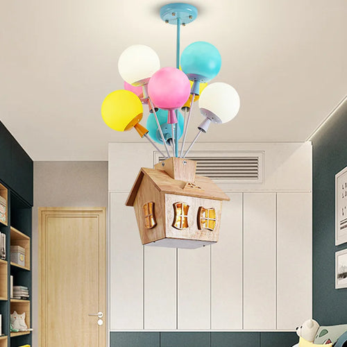 Lustre enfant en forme de ballon - vue 5 sur 9