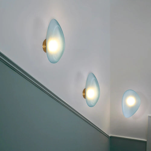 applique led nordique design moderne galet chambre escalier lumière - vue 6 sur 21