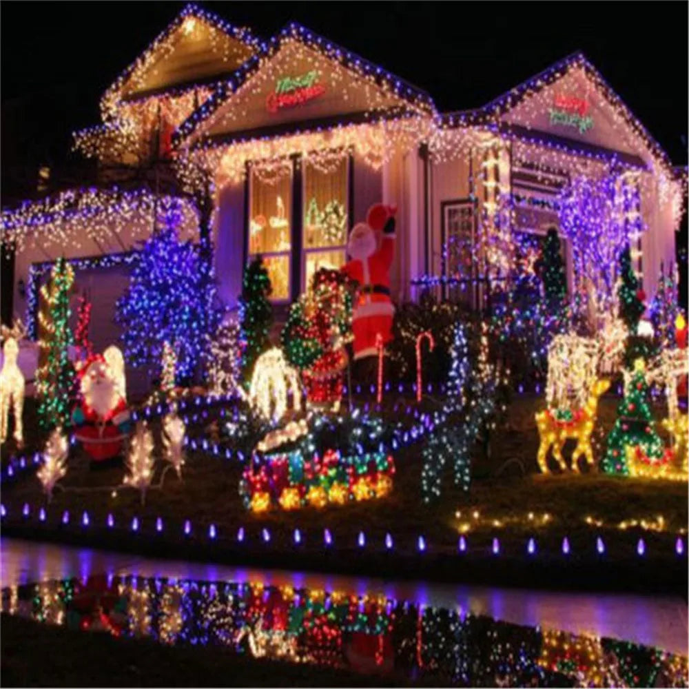 guirlande lumineuse led extérieure pour décorations de Noël - vue 6 sur 15