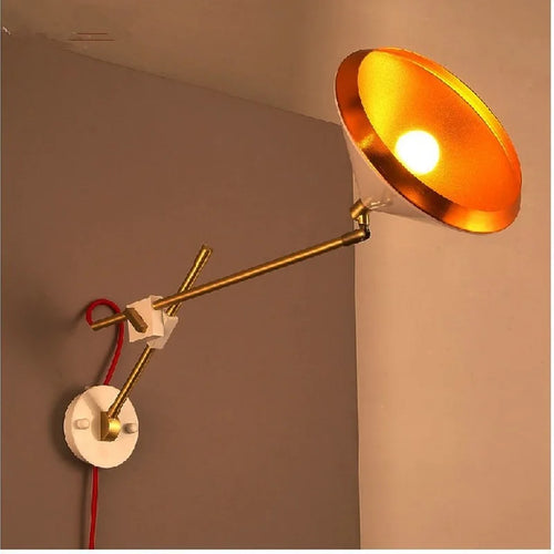 applique murale industrielle vintage réglable style loft et campagnard - vue 6 sur 6