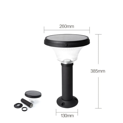 Lampe de pelouse solaire extérieure LED lampe de stigmatisation rougeoyante sans électricité couloir de jardin moderne terrasse ronde lumières de pelouse imperméables - vue 14 sur 18